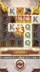 Midas Fortune · Pengamatan simbol-simbol khusus di kisi 5x5 saat gulungan berhenti.